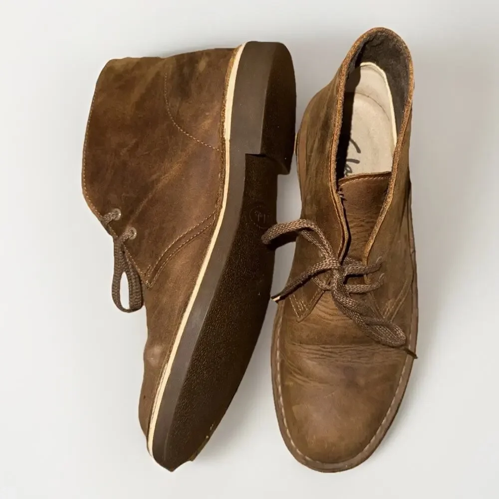 Clark’s Chocolate Brown Desert Boots 7.5 Style Code 15522